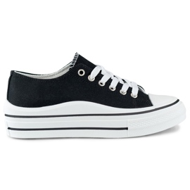 Baskets noires classiques pour femmes le noir