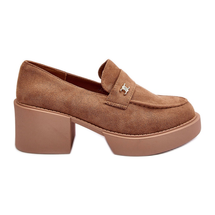 PS1 Chaussures à talons femme en daim, beige foncé, Afnira