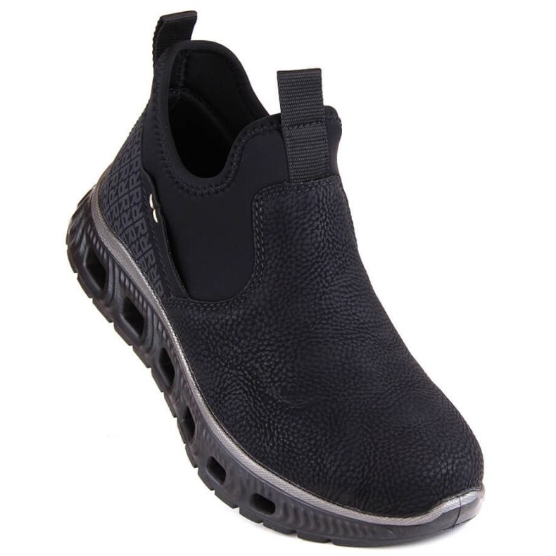 Rieker W RKR616 bottines à enfiler confortables, noir le noir