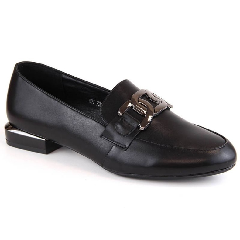 Chaussures plates avec chaîne Sergio Leone W SK422C le noir