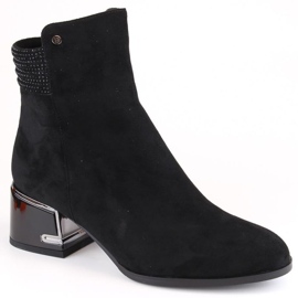 Bottines isolées à talons hauts D&amp;A S.Barski Premium Collection W OLI237 le noir