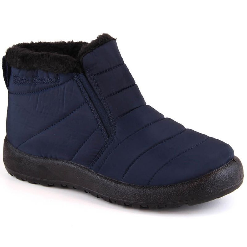 Bottes de neige imperméables à enfiler News W EVE438B, bleu marine