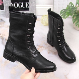 Jezzi W JEZ376A bottes isolées à fermeture éclair, noir