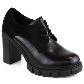 M.Daszyński W SAN19A chaussures à talons hauts et plateforme, noir