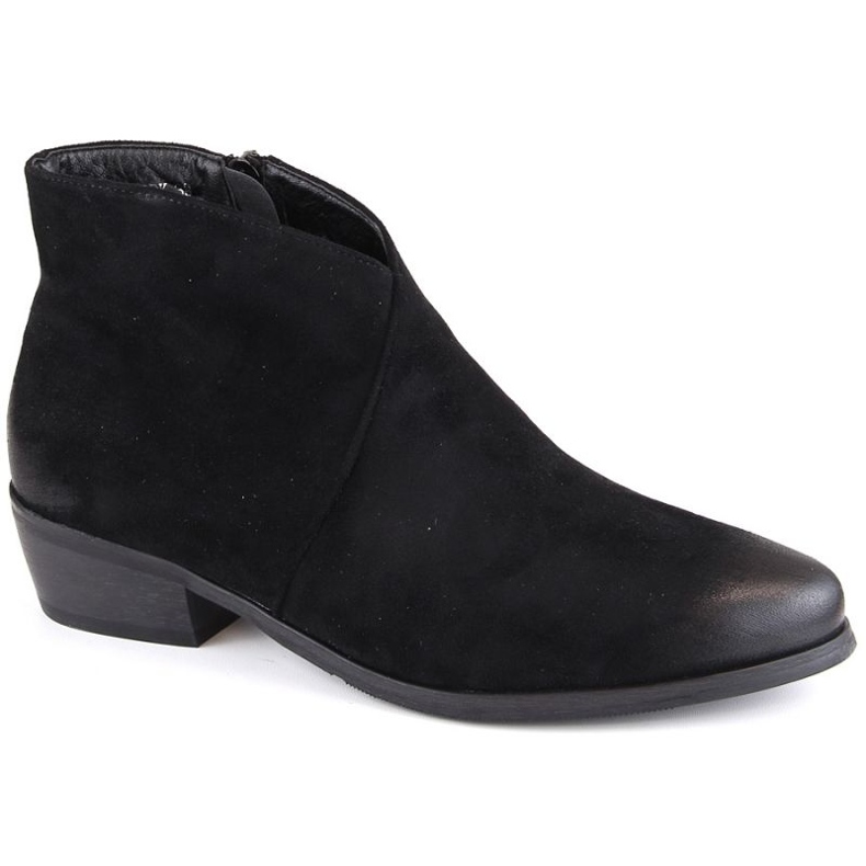 Bottines en daim Potocki W WOL178A, noir le noir