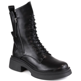 D&amp;A S.Barski Premium Collection W OLI227 bottes, noir le noir