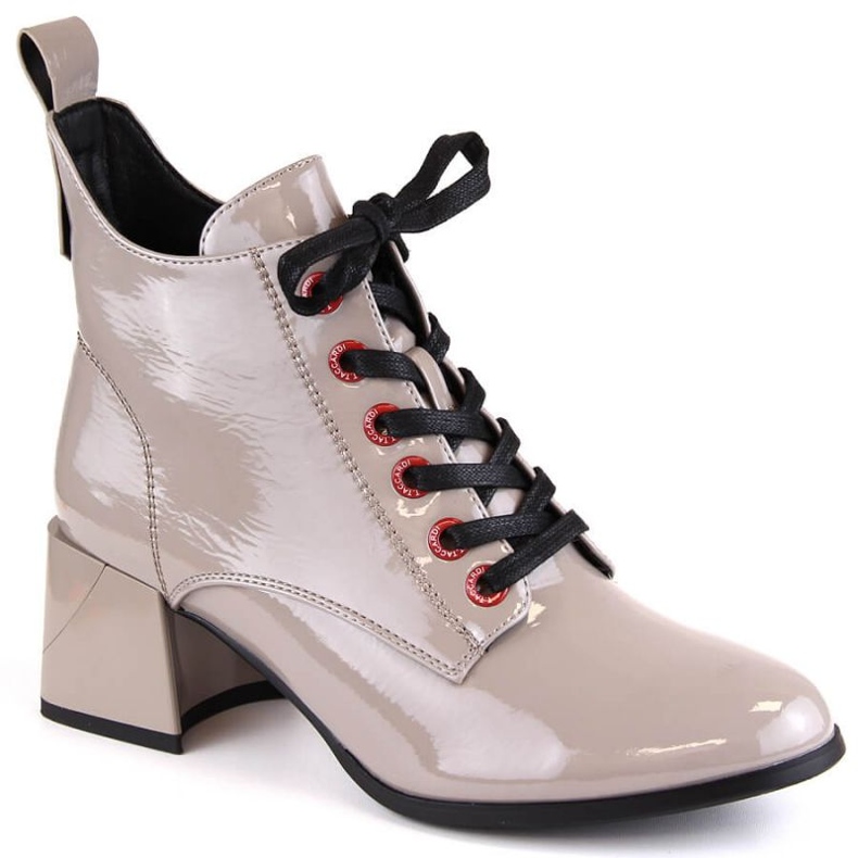 Bottines vernies D&amp;A S.Barski Premium Collection W OLI230B taupe