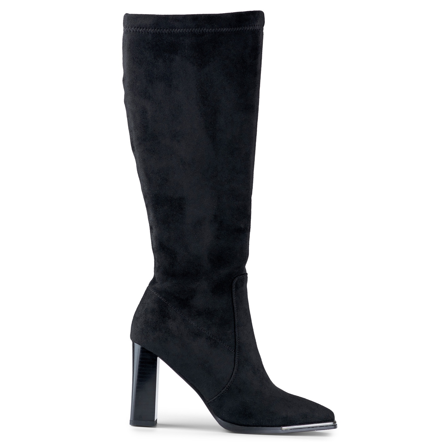 Boots noir daim femme sales