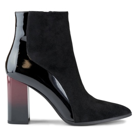 Bottes à talons hauts pour femmes élégantes noir