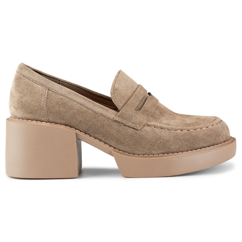 Chaussures confortables pour femmes en beige foncé Chaussures confortables pour femmes en beige foncé
