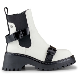 Baggies femme blanches avec boucles