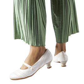 Escarpins blancs à petit talon Sant'Antonio