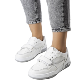 Baskets femme Ollie grises blanche