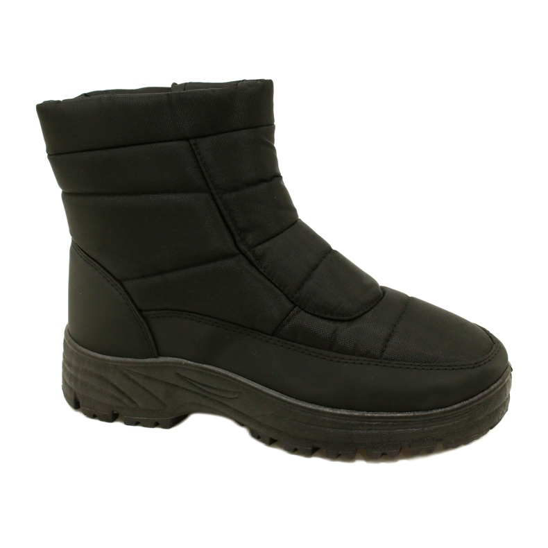 News Bottes de neige isolées pour hommes sur le curseur de nouvelles 23mn26-4997 noir le noir