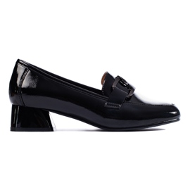 Chaussures à talons femme Vinceza en cuir verni noir