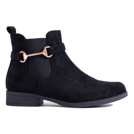 Bottes femme en daim noir Shelovet le noir Bottes femme en daim noir Shelovet le noir