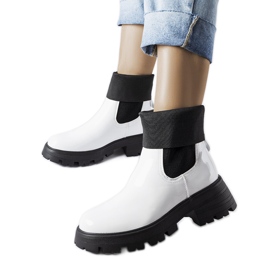 Breolungi bottes de travail à enfiler blanches
