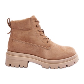 PM1 Bottines isolées Trappers en daim, beige foncé Alden