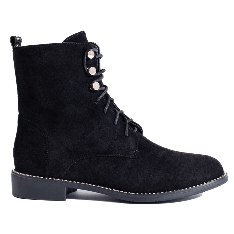 Vêtements de travail femme en daim noir Shelovet le noir Vêtements de travail femme en daim noir Shelovet le noir