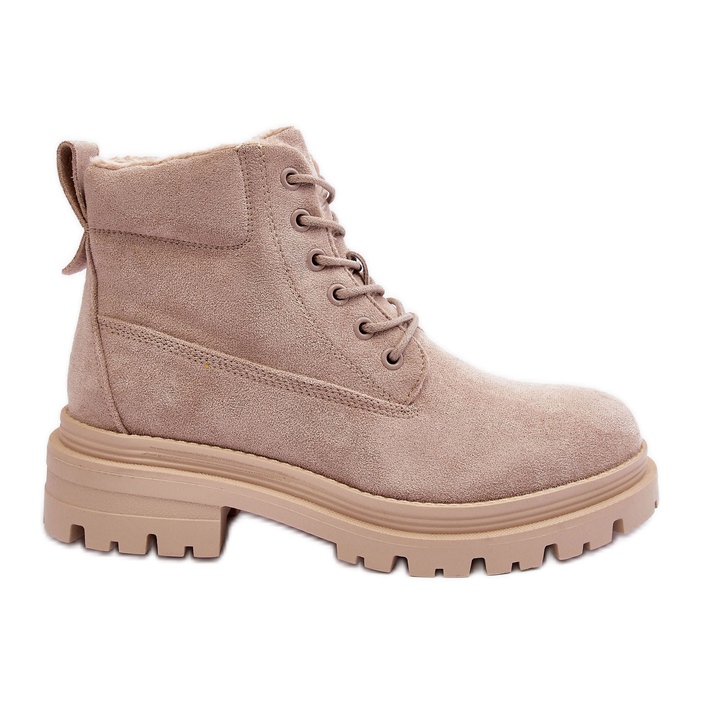 PM1 Bottines isolées Trappers en daim Beige Alden