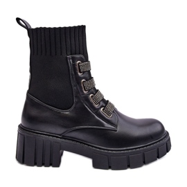 Bottes De Travail Avec Dessus Élastique Noir Kasseis