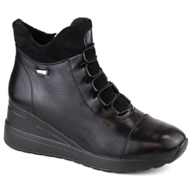 Bottes compensées isolées pour femme Noir Jezzi le noir
