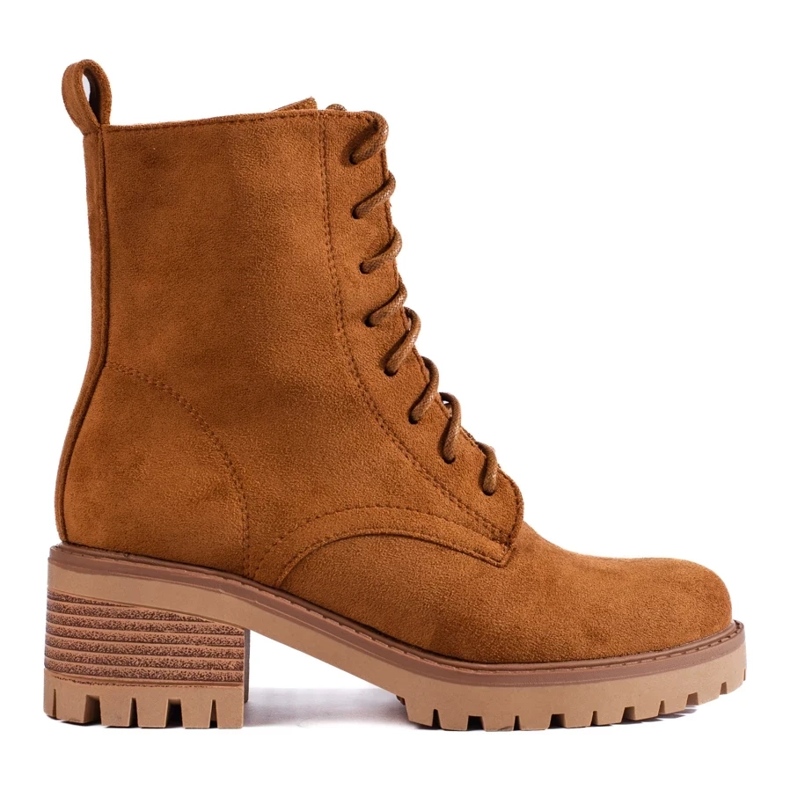 Bottines à lacets femme Shelovet marron brun Bottines à lacets femme Shelovet marron brun