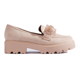 Mocassins femme en daim beige par Shelovet