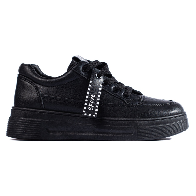 Baskets à plateforme Shelovet noires le noir