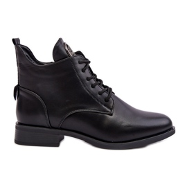 PH2 Chaussures Femme En Cuir Avec Décoration, Noir Attiame