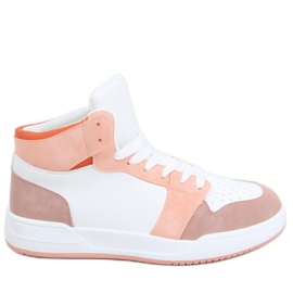 Baskets montantes Clowsi Orange blanc
