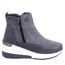 Jordans Bottines compensées grises