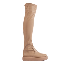 Mousquetaires beiges sur la plateforme Shelovet Mousquetaires beiges sur la plateforme Shelovet