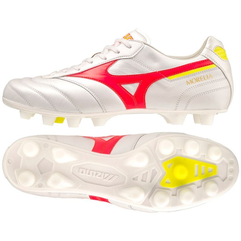 Chaussures Mizuno Morelia Ii Elite M P1GA231264 blanche Chaussures Mizuno Morelia Ii Elite M P1GA231264 blanche