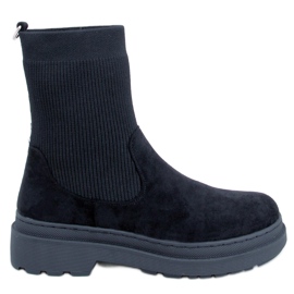 Joyner Bottines Chelsea noires avec tige flexible