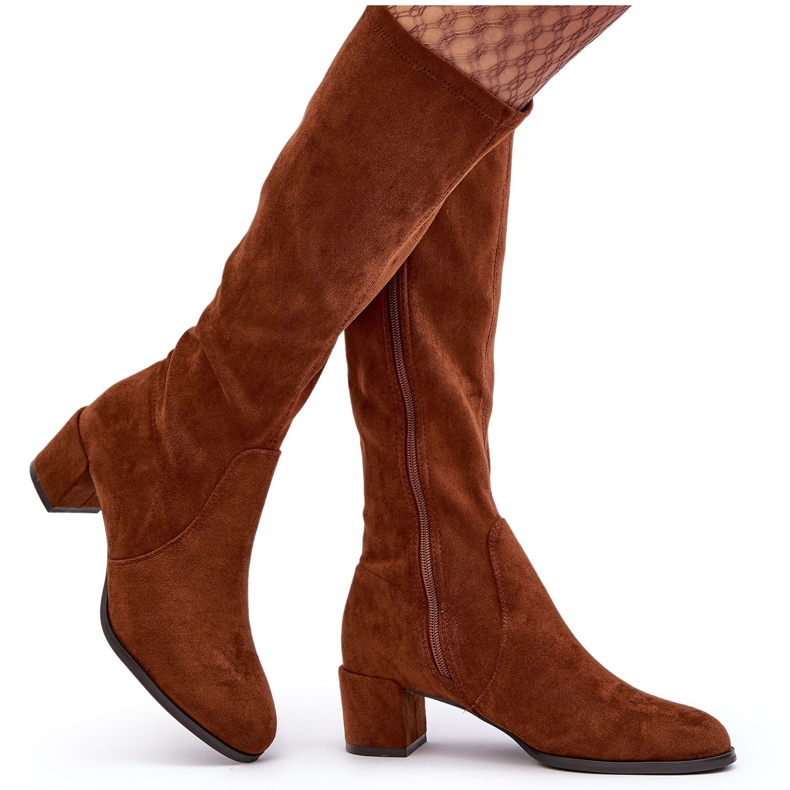 Sergio Leone Bottes classiques en daim marron Harpen brun