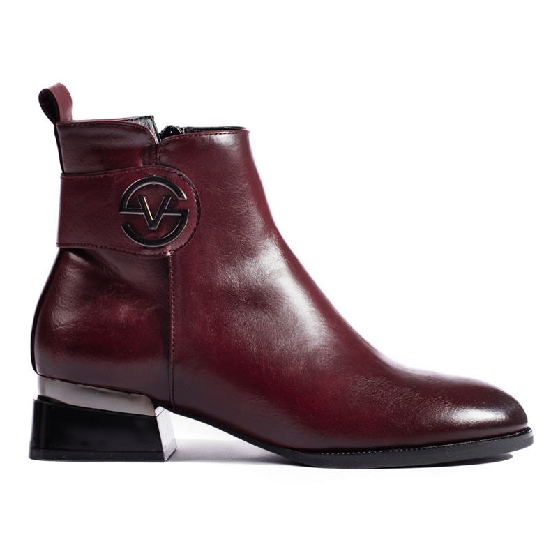 Bottines femme Vinceza bordeaux rouge Bottines femme Vinceza bordeaux rouge
