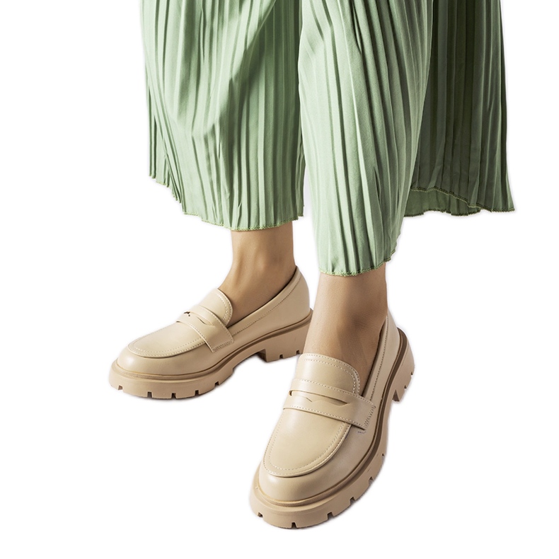 Mocassins Puccianiello élégants beiges