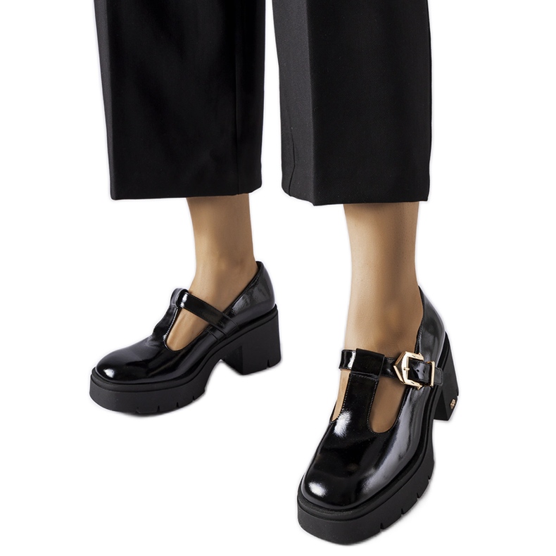 Chaussures noires Karino 4821/090-P NOIR/NAPLAK le noir