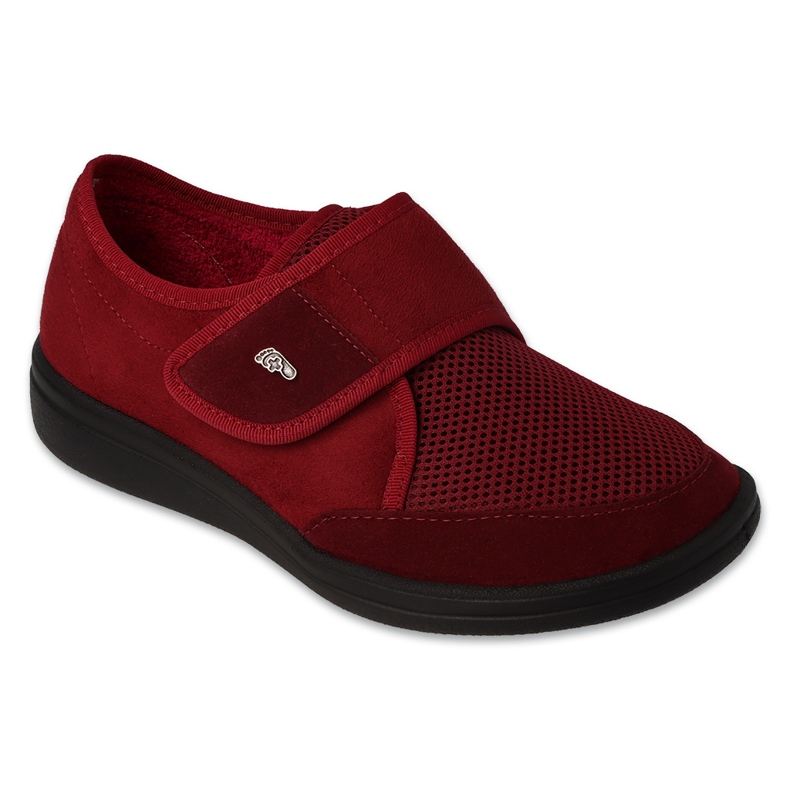 Befado Footwear Chaussures pour femmes avec bande Velcro et insert en PU remplaçable 087D004 rouge Befado Footwear Chaussures pour femmes avec bande Velcro et insert en PU remplaçable 087D004 rouge