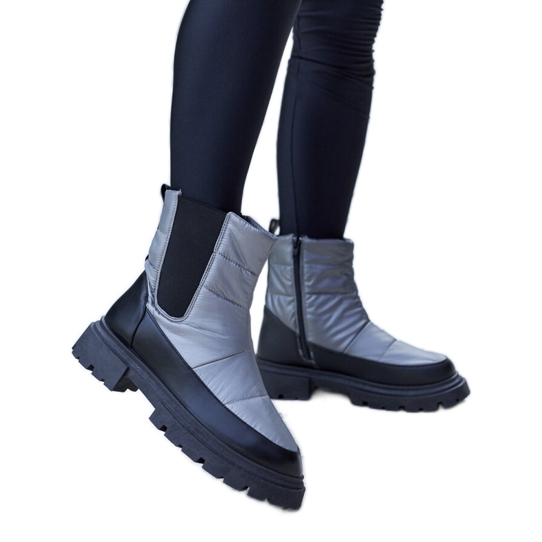 Bottes de neige isolées Galvani grises Bottes de neige isolées Galvani grises