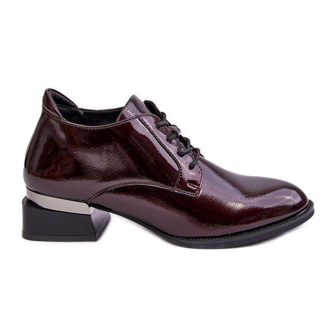 Vinceza Chaussures richelieu à lacets bordeaux pour femmes par Banosa rouge