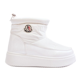 Bottes de neige à enfiler à plateforme pour femmes, blanc Gattea blanche Bottes de neige à enfiler à plateforme pour femmes, blanc Gattea blanche
