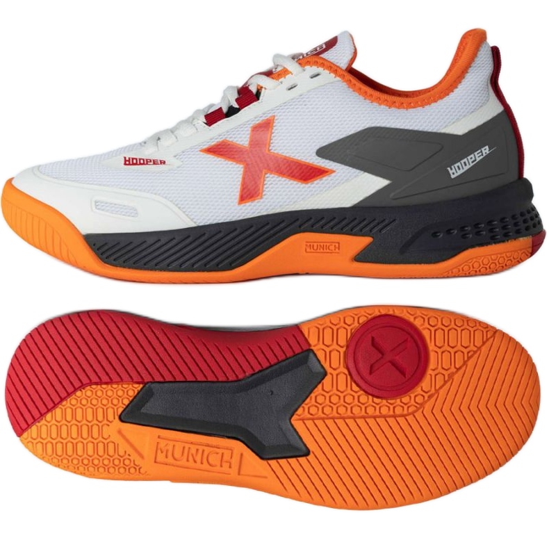Chaussures de handball Munich Hooper 3365001 blanche Chaussures de handball Munich Hooper 3365001 blanche