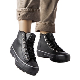 Baskets isolées noires Big Star MM274039