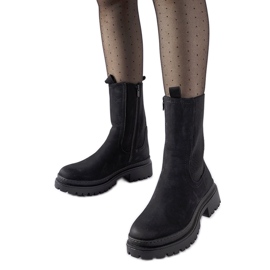 Bottes hautes isolées noires Bernardo