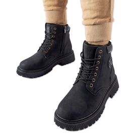 Bottes Doutor isolées noires le noir