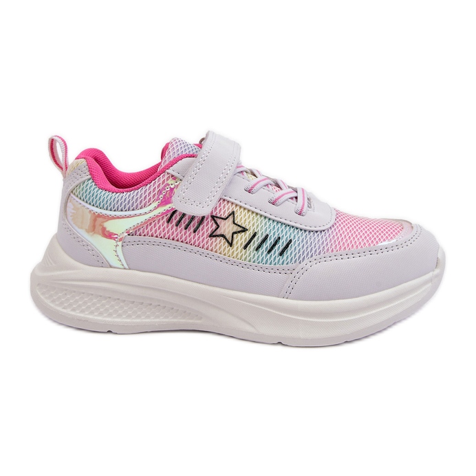 News Chaussures de sport à scratch fille multicolore Adriney blanc