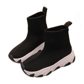 Chaussettes de sport pour enfants Chaussures Noir et Blanc Zaelin
