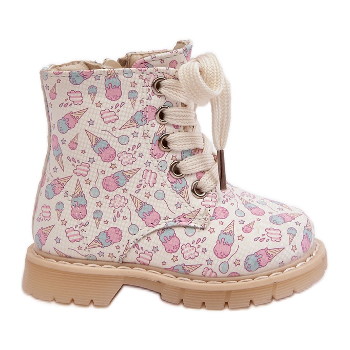 Bottines isolées pour enfants avec fermeture éclair, Beige Dolida Bottines isolées pour enfants avec fermeture éclair, Beige Dolida